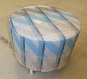 Nice blue and grey footstoolchair 24x24x19