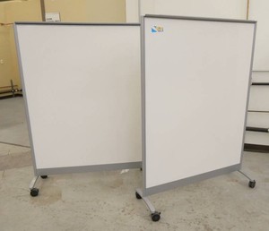 Two mobile whiteboards 48x60 - double sided