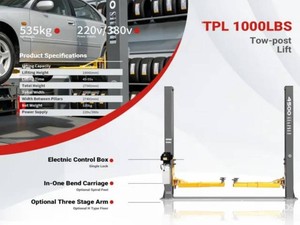 10000LBS TWO-Post Lift2026UnusedTPL (Stock Photo) BLUE