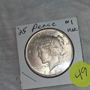 1925 Peace Dollar $1 UNC
