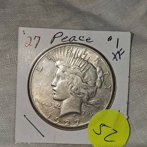 1927XF Peace Dollar $1