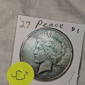1927 XFVF Peace Dollar $1