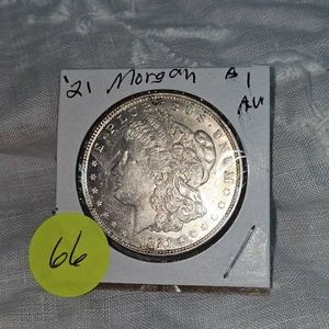 1921 Morgan $1 AU, plus a little Toning