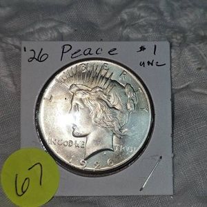 1926 Peace Dollar $1, UNC