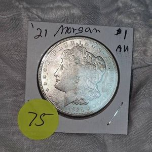 1921 Morgan Dollar $1, AU