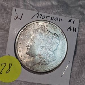 1921 Morgan Dollar $1, AU