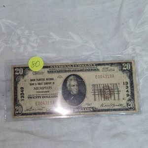 1929 $20 Memphis, TN National Note