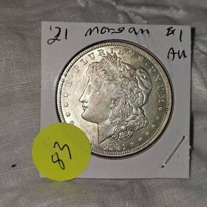 1921 Morgan Dollar $1, AU