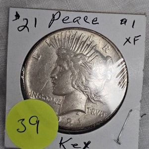1921 Peace Dollar, Key Date, XF