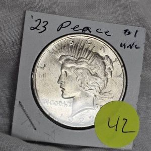 1923 Peace Dollar $1, UNC