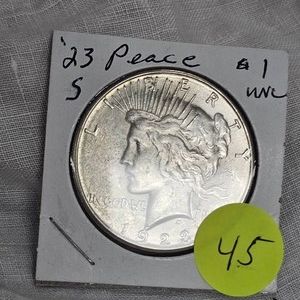 1923S Peace Dollar $1, UNC