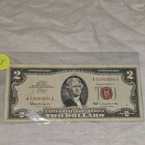 1963 Red Seal Legal Tender Note VF