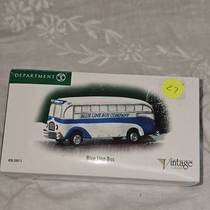 Vintage Cars, 1930s Vintage Blue Line Bus
