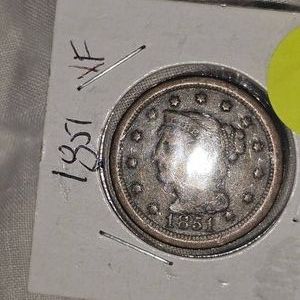 1851 Braided Hair Large Cent