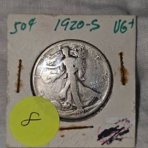1920S Walking Liberty 50c VG