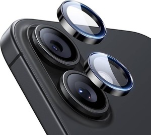 $11 ESR 2 Pack for iPhone 17iPhone 16iPhone 16 Plus, Camera Lens Protector, Ultra-tough HD Individual Lens Protectors, Scratch Resistant, Ultra-thin Tempered Glass, Black