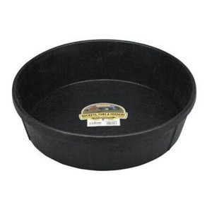 $17 Little Giant  Heavy Duty Rubber Tub  Durable Rubber Feed Pan  Indoor & Outdoor Use  Rubber Feed Bucket  4 Quarts