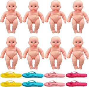 $36 16 Pcs Funny Baby Shower Chancla Game Activities Baby Shower Games How to Throw The Chancla at Their Bad Ass Doll Babies Showers Game Gender Reveal for Adults, 7.7 x 4.9 Inch
