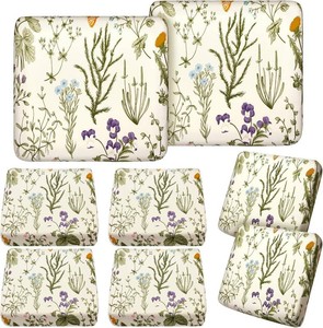 $43 Hosuly 8 Pcs Spring Wildflower Sofa Cushion Cover for Patio Summer Floral Stretch Outdoor Sofa Seat Cushions Covers Tropical Flower Indoor Replacement Couch Slipcover Flexibility Chair Seat Cover