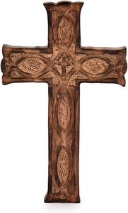 NIRMAN Handmade Wooden Wall Cross Church Home Room D cor