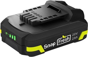 $40 SnapFresh 20V 2.0Ah Battery(Not Works with Other Brands), Battery Support Fast Charging(BBT-DC20A)