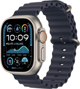 Apple Watch Ultra 2 GPS  Cellular, 49mm - Titanium Case with Blue Ocean Band, One Size (Renewed) MSRP $394