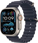 Apple Watch Ultra 2 [GPS + Cellular, 49mm] - Titanium Case with Blue Ocean Band, One Size (Renewed) MSRP $394