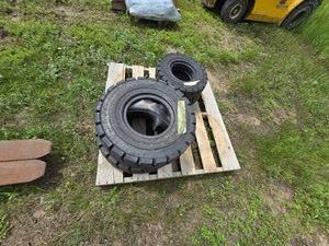 4 - New  Old Stock Air Pneumatic Forklift Tires