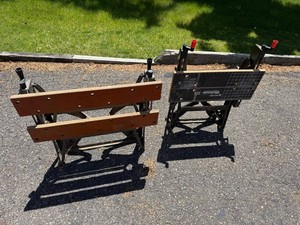 Workbench - Vintage Black & Decker Workmate 225 Folding Benches (Lot of 2)