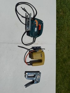 Corded Jigsaw Mixed Lot - Black & Decker 7504, Quick Clamp & Staple Gun