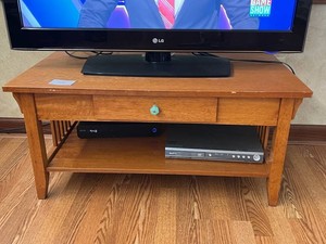 Wooden TV Stand Media Console With Drawer - tv sold separately