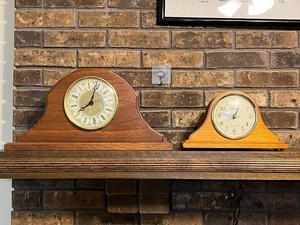Mantel Clocks - Lone Oak Westminster Chime & Wood Clock (Lot of 2)