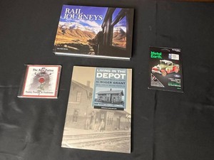 Railroad Books, Music CD & Model Kit Mixed Lot