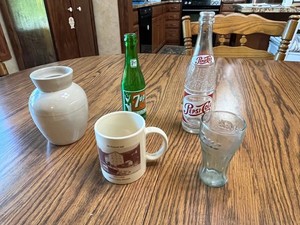 Vintage Soda Bottles & Souvenir Mug Mixed Lot