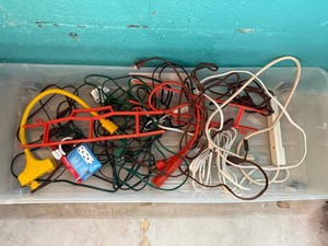 Extension Cord Mixed Lot - Power Strips & Cord Organizers