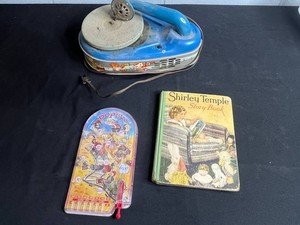 Vintage Toy Lot Shirley Temple Story Book & Popeye Pinball