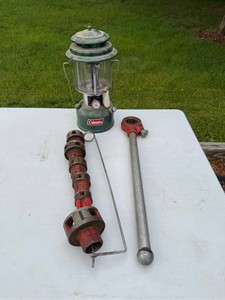 Vintage Coleman Lantern Model 220H With Burner Parts