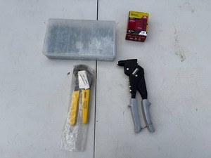 Trim Nails Mixed Lot - Ace 51022 6D 2in 1lb, Cablematic Crimp Tool