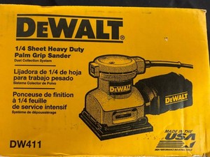 Vintage Palm Grip Sander - DeWalt DW411 Dust Collection System