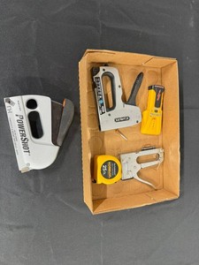 Staple Gun & Stud Finder Set - Stanley, PowerShot, Zircon, Komelon