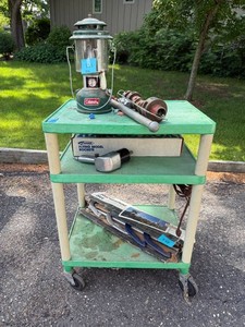 Green Rolling Utility Cart