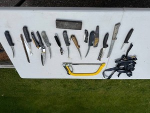 Knife Lot - Assorted Fixed Blade, Folding & Hunting Knives Mixed Lot
