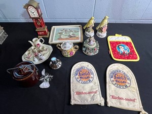 Vintage Collectible Estate Lot - Lefton, Betty Boop, Washburns & Bird Prints