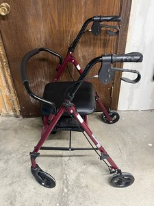 Rollator Walker - Medline MDS86850ESKD With Seat & Basket