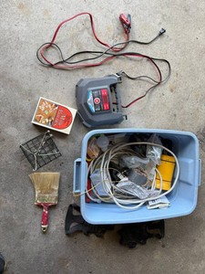 Battery Charger - Schumacher SC1280 Mixed Lot With Mille Bornes, Brush & Cables
