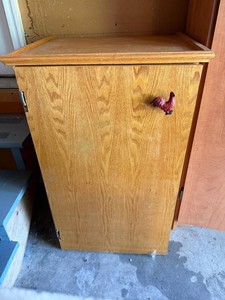 Wood Storage Cabinet - Single Door Cabinet With Shelf