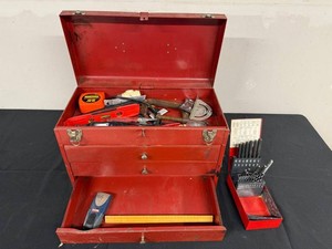 Tool Chest With Dremel MultiPro Model 275 & Drill Bit Set