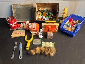 Vintage Toy Collectible Mixed Lot Fisher-Price, Marx, Tooty Frooty, Mr. Peanut