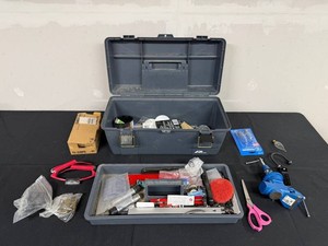 Tool Box Mixed Lot - Plano Storage Case, Hand Tools & Hardware