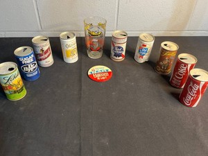 Vintage Beer Can Collection & Hamms Pin Mixed Lot